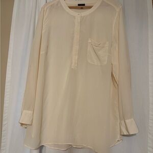 Talbots Woman Silk Blouse in Cream